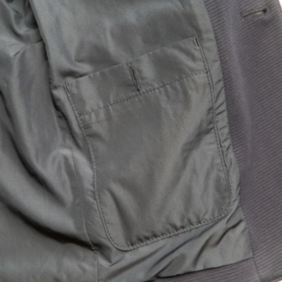 HUGO BOSS Black Rodd Striped Blue Regular Soft Blazer - Picture 8 of 9